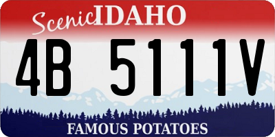 ID license plate 4B5111V