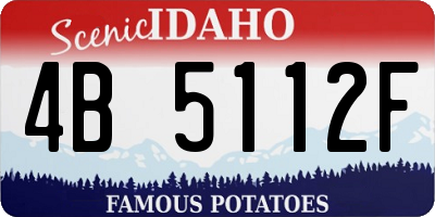 ID license plate 4B5112F