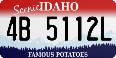 ID license plate 4B5112L