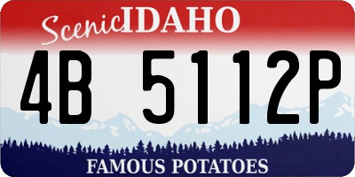 ID license plate 4B5112P