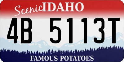 ID license plate 4B5113T