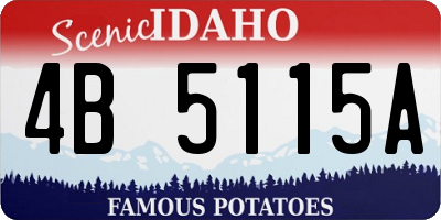 ID license plate 4B5115A