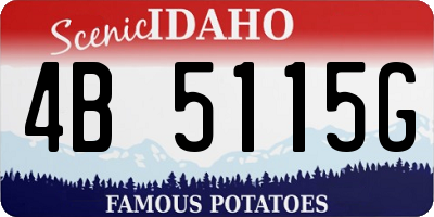 ID license plate 4B5115G