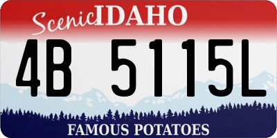 ID license plate 4B5115L