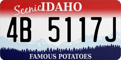 ID license plate 4B5117J