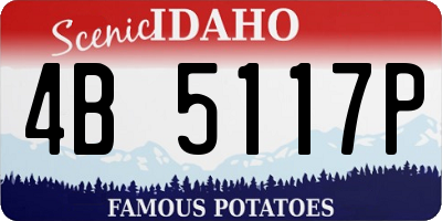 ID license plate 4B5117P