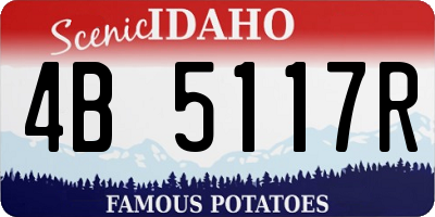 ID license plate 4B5117R