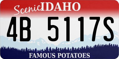 ID license plate 4B5117S