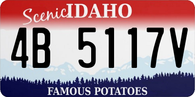 ID license plate 4B5117V