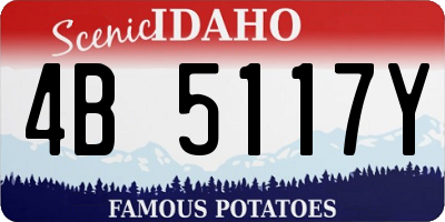 ID license plate 4B5117Y