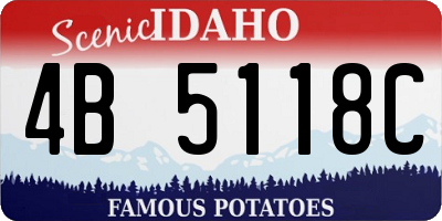 ID license plate 4B5118C