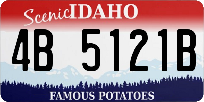 ID license plate 4B5121B