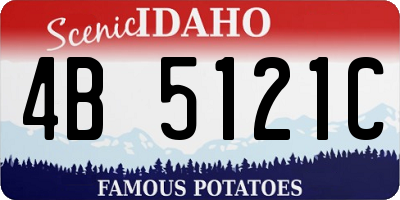 ID license plate 4B5121C