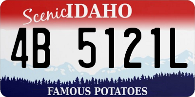 ID license plate 4B5121L