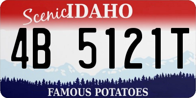 ID license plate 4B5121T