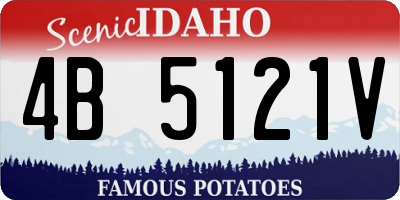 ID license plate 4B5121V
