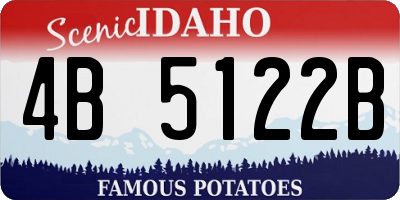 ID license plate 4B5122B