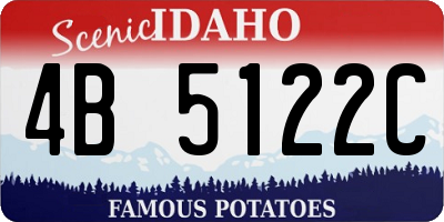 ID license plate 4B5122C