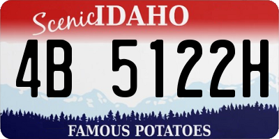 ID license plate 4B5122H