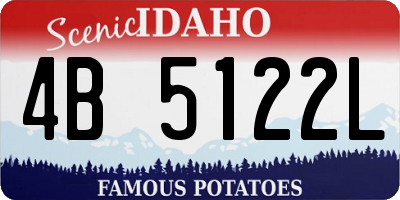 ID license plate 4B5122L
