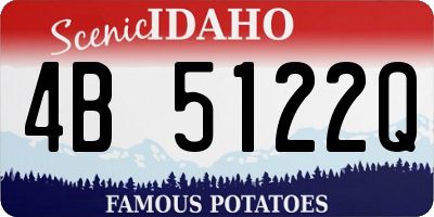 ID license plate 4B5122Q