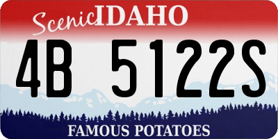 ID license plate 4B5122S