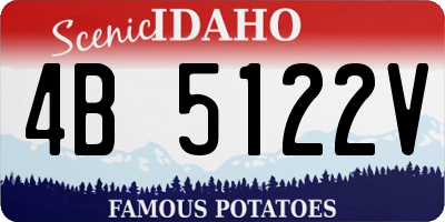 ID license plate 4B5122V