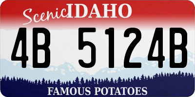 ID license plate 4B5124B
