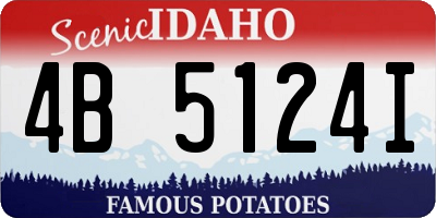 ID license plate 4B5124I
