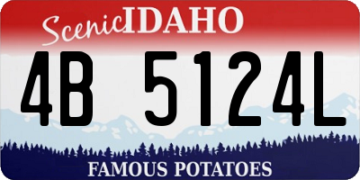 ID license plate 4B5124L