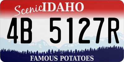 ID license plate 4B5127R
