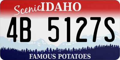 ID license plate 4B5127S