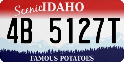 ID license plate 4B5127T