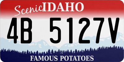 ID license plate 4B5127V