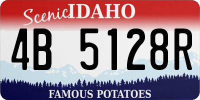 ID license plate 4B5128R