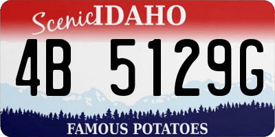 ID license plate 4B5129G