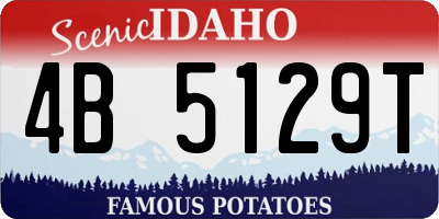 ID license plate 4B5129T