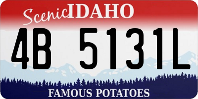 ID license plate 4B5131L