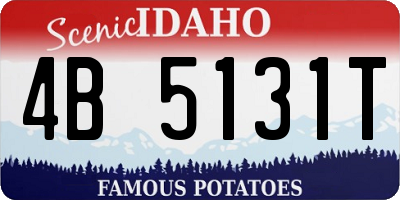 ID license plate 4B5131T