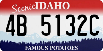 ID license plate 4B5132C