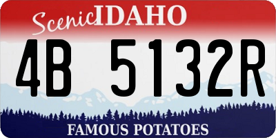 ID license plate 4B5132R