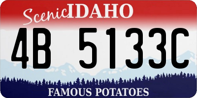ID license plate 4B5133C