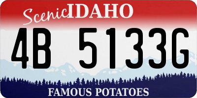 ID license plate 4B5133G