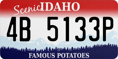 ID license plate 4B5133P