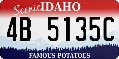 ID license plate 4B5135C