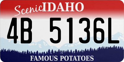 ID license plate 4B5136L