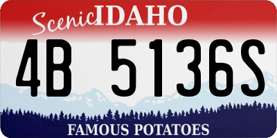 ID license plate 4B5136S