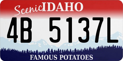 ID license plate 4B5137L