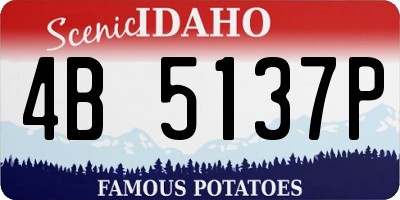 ID license plate 4B5137P