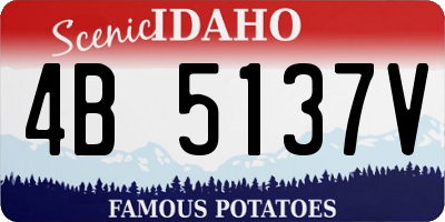 ID license plate 4B5137V
